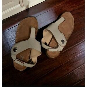 DIBA Shoes HARDY Leather Thong Sandal LIGHT GREY Size 10 Model NEW 38820